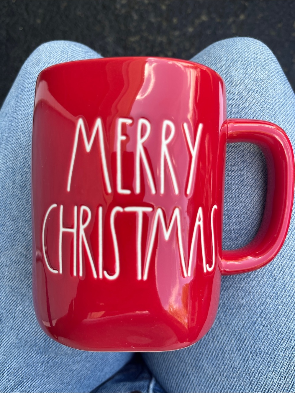 Rae Dunn Red Ceramic Mug from Artisan Collection